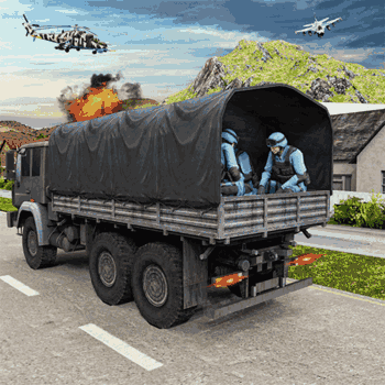 Army Machine Transporter Truck Army Machine Transporter Truck
