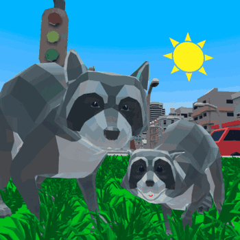 Raccoon Adventure City Simulator 3D