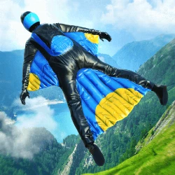 Base Jump Wingsuit Flying