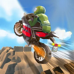 Cartoon Moto Stunt