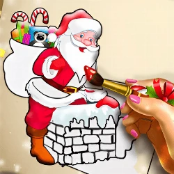 Santa Christmas Coloring