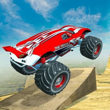 Mega Ramp Monster Truck Race